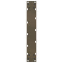 barbordsben U-formet 2 stk. naturstål 40x(100-101) cm stål