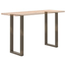 barbordsben U-formet 2 stk. naturstål 40x(100-101) cm stål