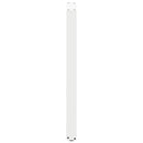 barbordsben U-formet 2 stk. hvid 50x(100-101) cm stål