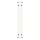 barbordsben U-formet 2 stk. hvid 50x(100-101) cm stål