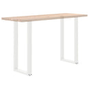 barbordsben U-formet 2 stk. hvid 50x(100-101) cm stål