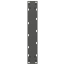 barbordsben U-formet 2 stk. antracit 50x(100-101) cm stål