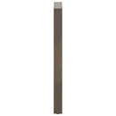 barbordsben U-formet 2 stk. naturstål 50x(100-101) cm stål