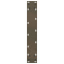 barbordsben U-formet 2 stk. naturstål 50x(100-101) cm stål