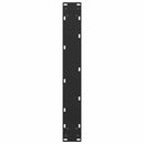 barbordsben U-formet 2 stk. sort 60x(100-101) cm stål
