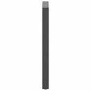 barbordsben U-formet 2 stk. antracit 60x(100-101) cm stål