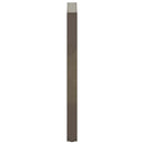 barbordsben U-formet 2 stk. naturstål 60x(100-101) cm stål