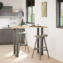 barbordsben U-formet 2 stk. antracit 40x(110-111) cm stål