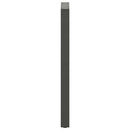 barbordsben U-formet 2 stk. antracit 40x(110-111) cm stål