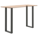 barbordsben U-formet 2 stk. antracit 40x(110-111) cm stål
