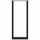 barbordsben U-formet 2 stk. sort 50x(110-111) cm stål