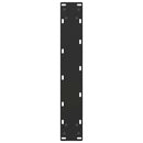 barbordsben U-formet 2 stk. sort 50x(110-111) cm stål