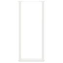 barbordsben U-formet 2 stk. hvid 50x(110-111) cm stål
