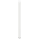 barbordsben U-formet 2 stk. hvid 50x(110-111) cm stål