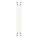 barbordsben U-formet 2 stk. hvid 50x(110-111) cm stål