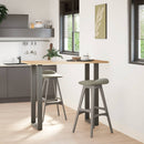 barbordsben U-formet 2 stk. antracit 50x(110-111) cm stål