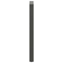 barbordsben U-formet 2 stk. antracit 50x(110-111) cm stål