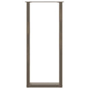 barbordsben U-formet 2 stk. naturstål 50x(110-111) cm stål