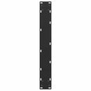 barbordsben U-formet 2 stk. sort 60 x (110-111) cm stål