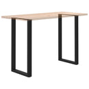 barbordsben U-formet 2 stk. sort 60 x (110-111) cm stål