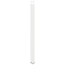 barbordsben U-formet 2 stk. hvid 60 x (110-111) cm stål