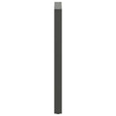 barbordsben U-formet 2 stk. antracit 60x(110-111) cm stål