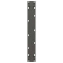 barbordsben U-formet 2 stk. antracit 60x(110-111) cm stål