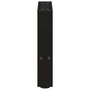sofabordsben sort 2 stk. 30x(30-31) cm stål
