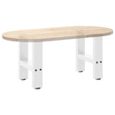 sofabordsben hvide 2 stk. 30x(30-31) cm stål