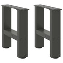 sofabordsben antracit 2 stk. 30x(30-31) cm stål