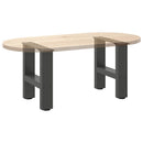 sofabordsben antracit 2 stk. 40x(30-31) cm stål