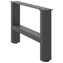 sofabordsben antracit 2 stk. 50x(30-31) cm stål