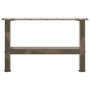 sofabordsben naturstål 2 stk. 50x(30-31) cm stål