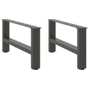 sofabordsben antracit 2 stk. 60x(30-31) cm stål