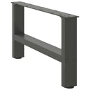 sofabordsben antracit 2 stk. 60x(30-31) cm stål