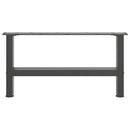 sofabordsben antracit 2 stk. 60x(30-31) cm stål