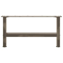 sofabordsben naturstål 2 stk. 60x(30-31) cm stål