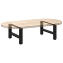 sofabordsben sort 2 stk. 70x(30-31) cm stål