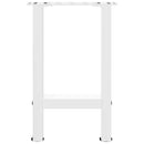 sofabordsben hvide 2 stk. 28 x (42-43) cm stål