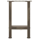 sofabordsben naturstål 2 stk. 28 x (42-43) cm stål