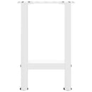 sofabordsben hvide 2 stk. 38 x (42-43) cm stål