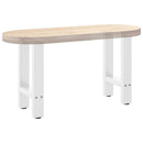 sofabordsben hvide 2 stk. 38 x (42-43) cm stål