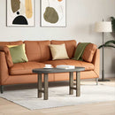 sofabordsben naturstål 2 stk. 38 x (42-43) cm stål