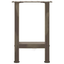 sofabordsben naturstål 2 stk. 38 x (42-43) cm stål