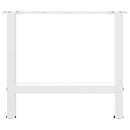 sofabordsben hvide 2 stk. 50x(42-43) cm stål