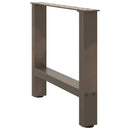 sofabordsben naturstål 2 stk. 50x(42-43) cm stål
