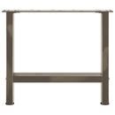 sofabordsben naturstål 2 stk. 50x(42-43) cm stål