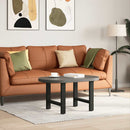 sofabordsben sort 2 stk. 60 x (42-43) cm stål