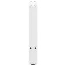 sofabordsben hvide 2 stk. 60 x (42-43) cm stål