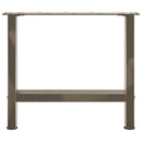 sofabordsben naturstål 2 stk. 60x(42-43) cm stål